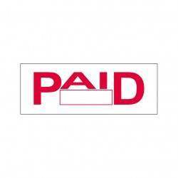 Paid Stock Stamp OS-2, 38x14mm